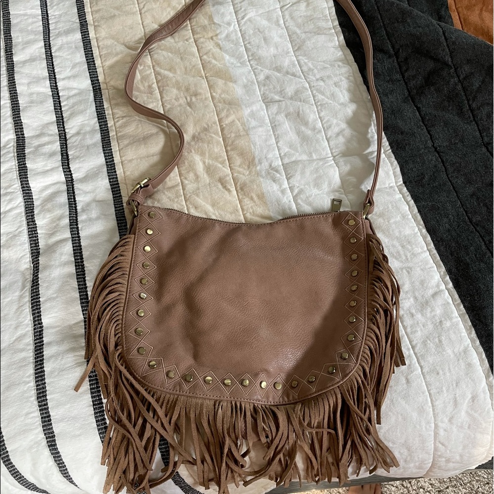 Boho fringe crossbody bag